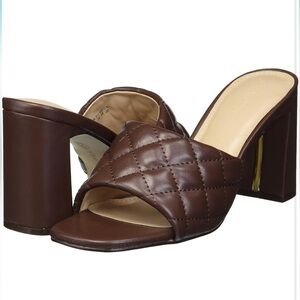 The Drop Women's Pattie High Block-Heeled Mule Sandal new